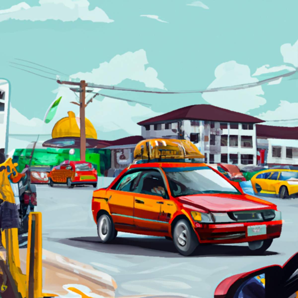 Preço de táxi em Nigeria