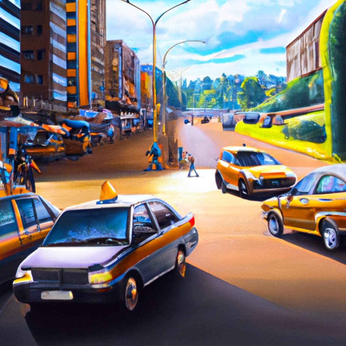 Preço de táxi em Uganda